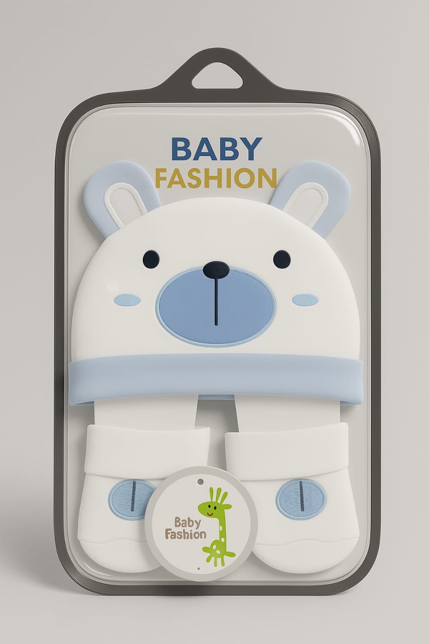 Bear Buddy 2-Piece Winter Hat & Booties Set