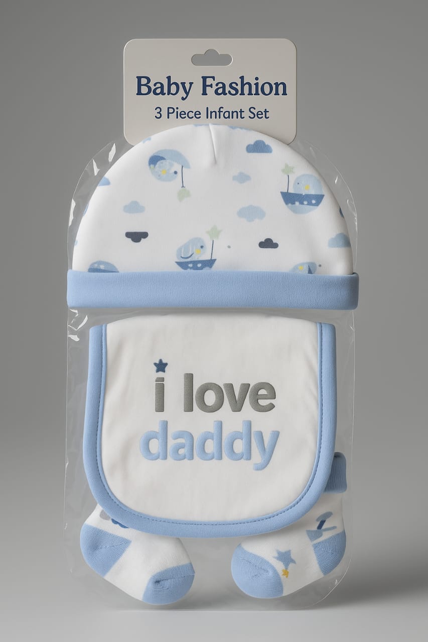 “I Love Daddy” 3-Piece Infant Gift Set