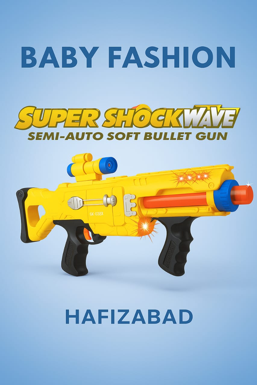 Super Shockwave Semi-Auto Soft Bullet Gun