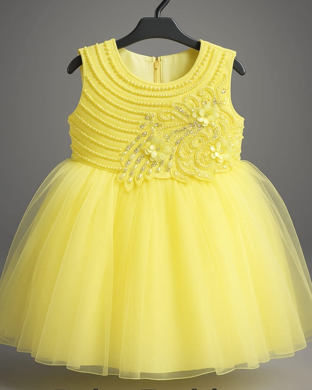 Radiant Yellow Princess Party Dress for Girls
