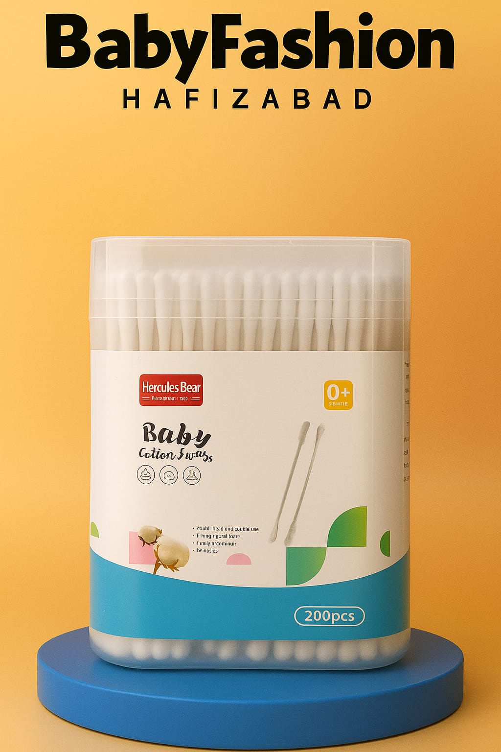 Bear Baby Cotton Swabs (200 pcs)