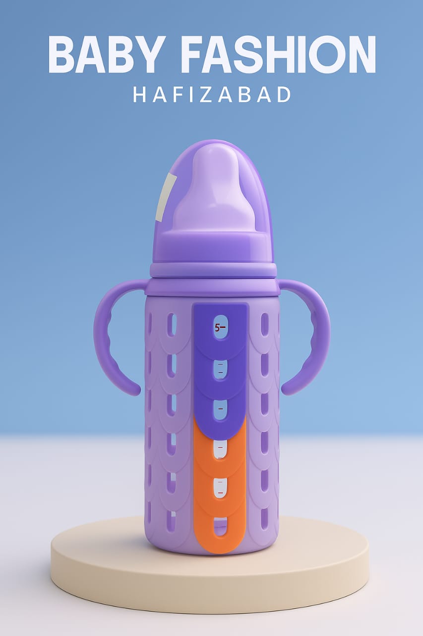 Silicone Baby Bottle with Protective Cover
