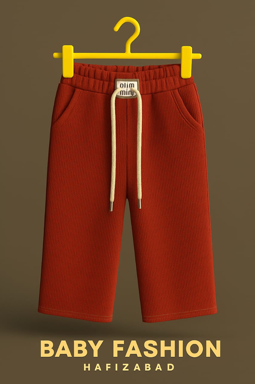 Ribbed Palazzo Trousers for Girls