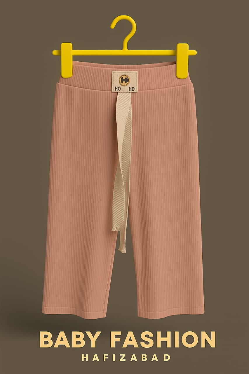 Soft Ribbed Corduroy Palazzo Trousers Set
