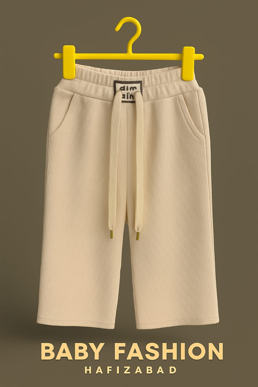 Soft Ribbed Corduroy Palazzo Trousers Set