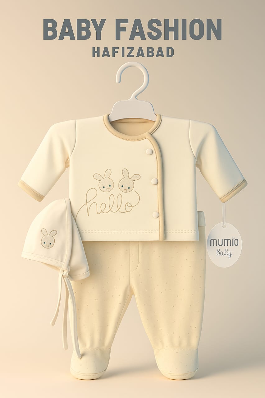 Mumio Baby Cream Bunny 3-Piece Set