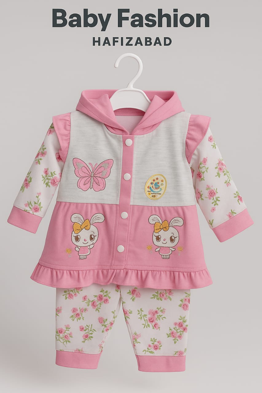 Bunny Blossom Hooded Set