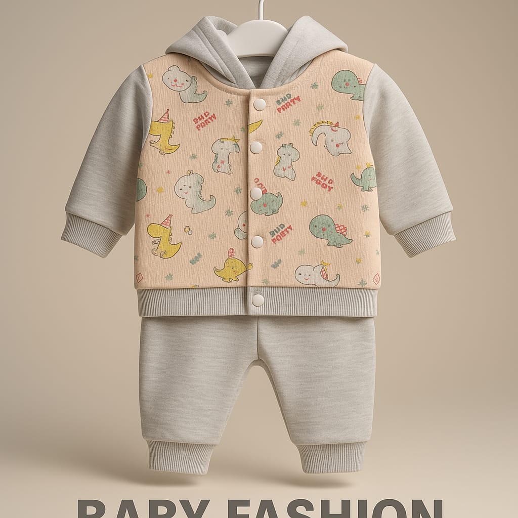 Baby Cartoon Hooded Winter Suit
