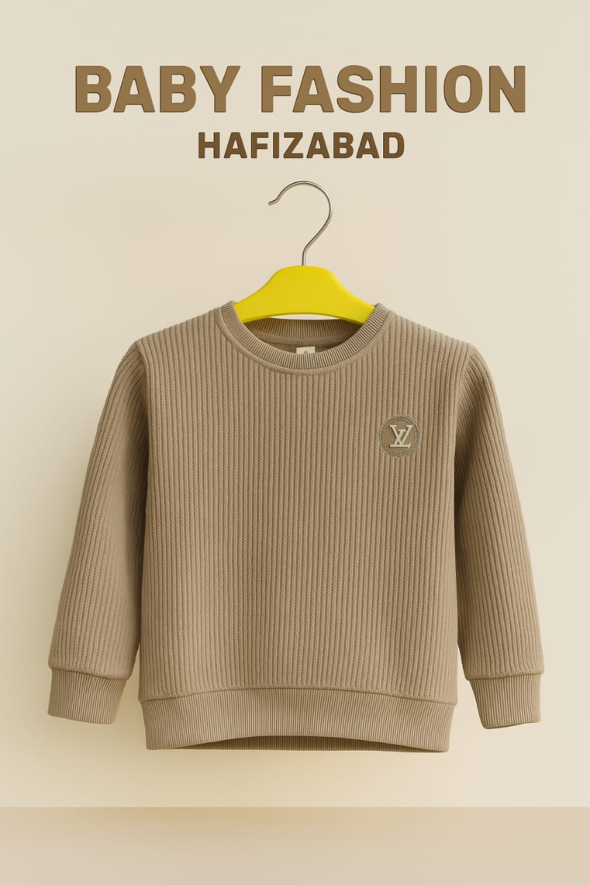lV Beige Ribbed Sweater