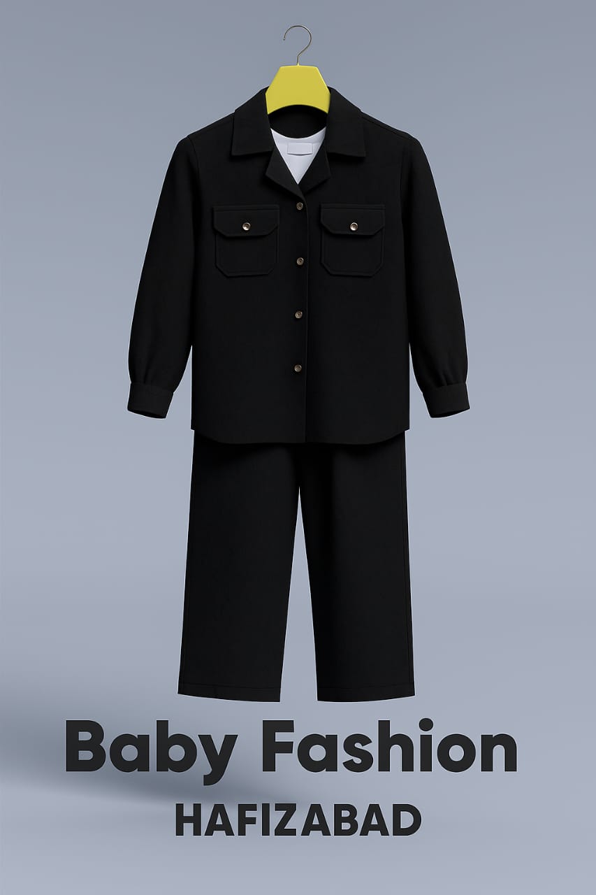 Boys’ Black Formal Shirt & Trouser Set