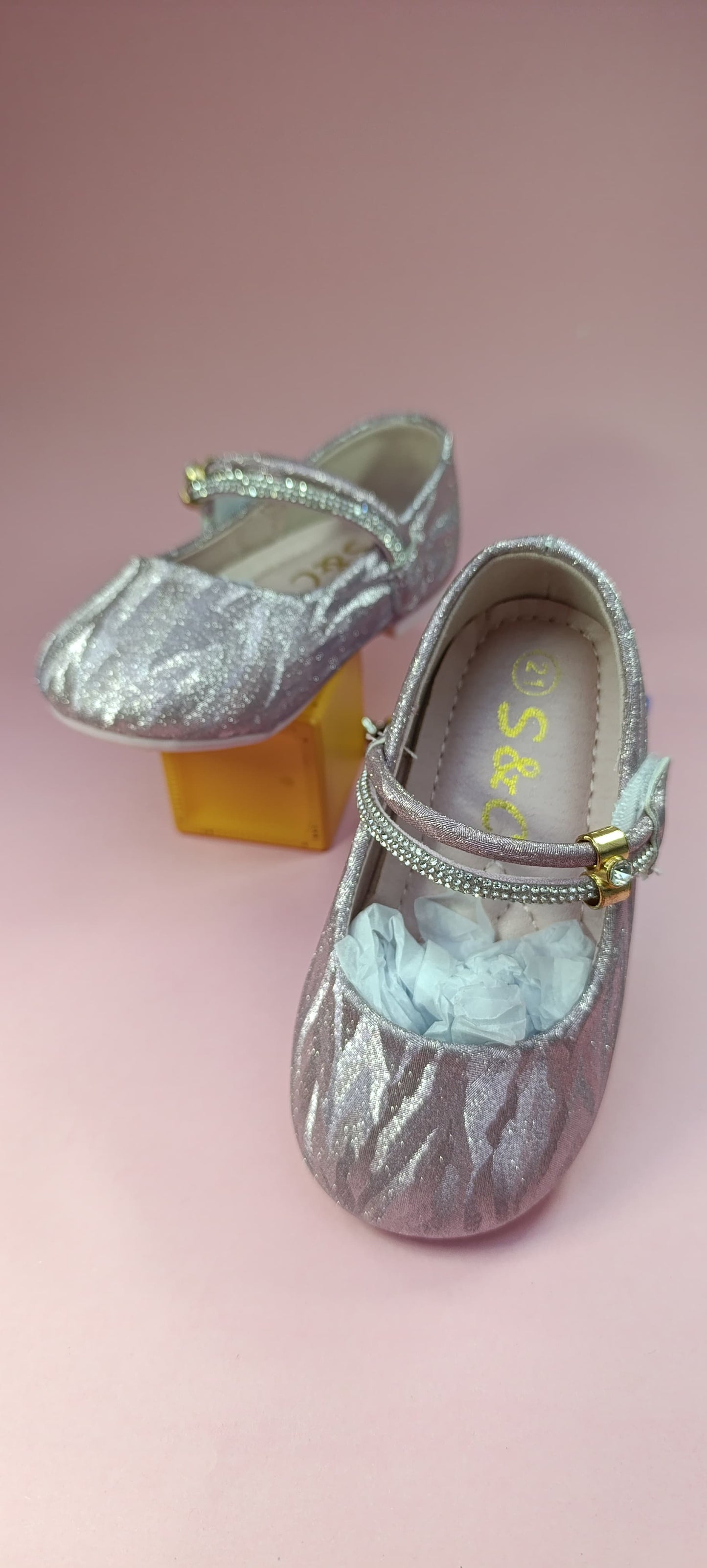 Girl's Stylish Purple Sandals with Closed Design