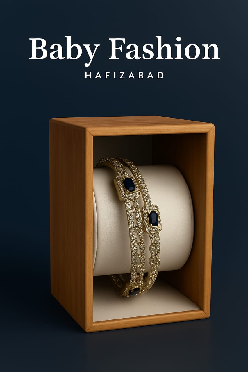 Gold-Plated Ruby-Accent Bangles for Women