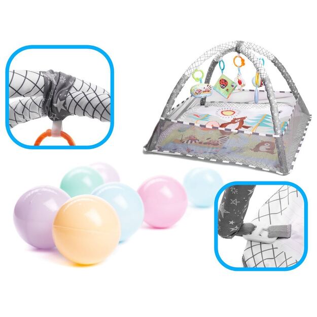 Foldable Activity Gym & Play Mat – 2-in-1 Tummy Time & Play Space