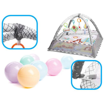 Foldable Activity Gym & Play Mat – 2-in-1 Tummy Time & Play Space