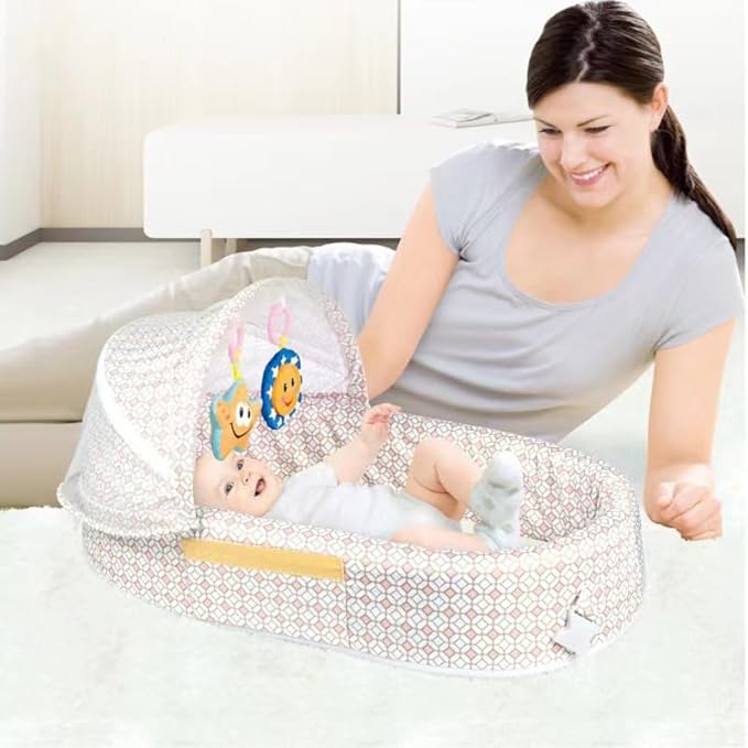 Portable Travel Bassinet with Bug Net