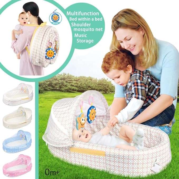 Portable Travel Bassinet with Bug Net