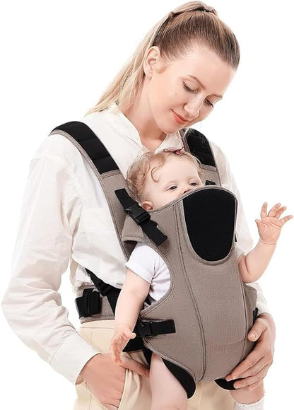 BABIES BLOOM Baby Carrier Bag for 0 to 18 Months Baby Carrier Bag Adjustable Baby Carrier for Newborn to Toddler (Brown) (3-24 Months)