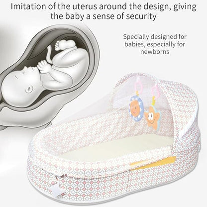 Portable Travel Bassinet with Bug Net