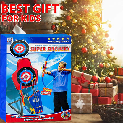 Laser Bow Arrow Archery Set Children Kids Crossbow Target Outdoor