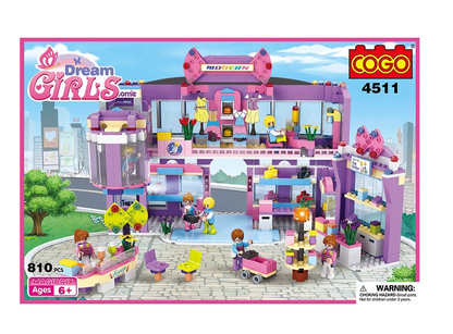 Dream Girls Modular Build-Block Playset (810 Pieces)