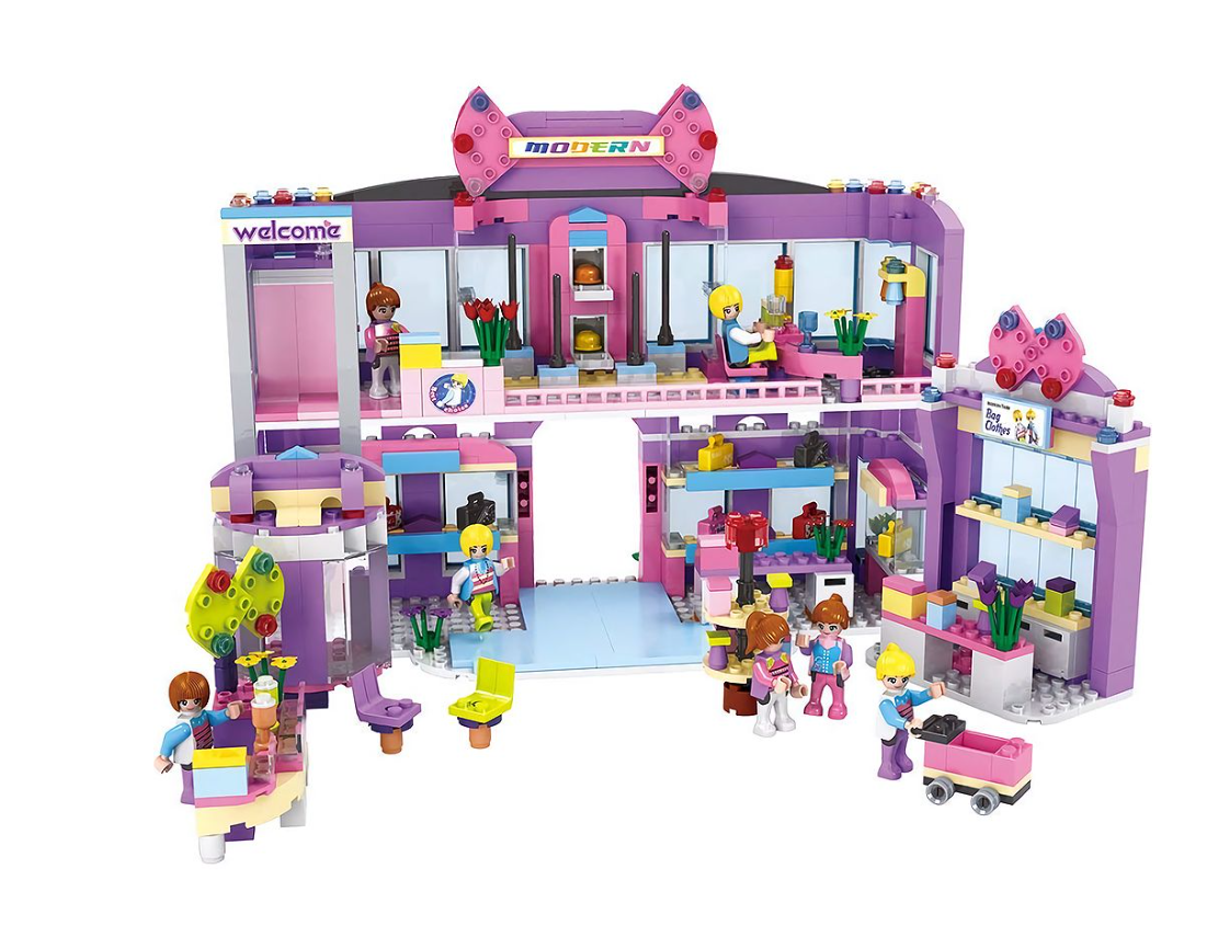Dream Girls Modular Build-Block Playset (810 Pieces)