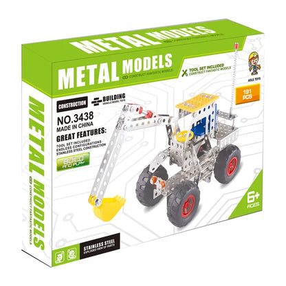 Metal Construction Model Kit – Build Your Own Excavator