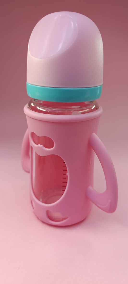 Adorable Baby Milk Bottle - Light Pink Design