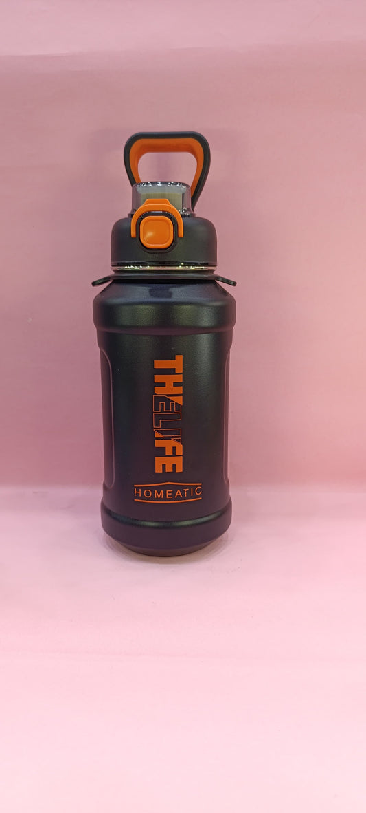 Homeatic Sports Water Bottle - Black & Red Design