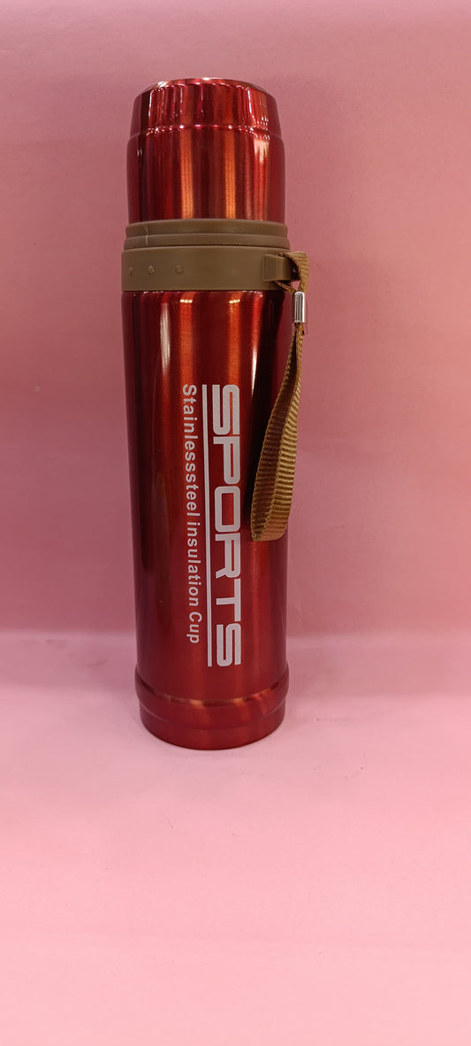 Sports Stainless Steel Water Bottle - Red Color