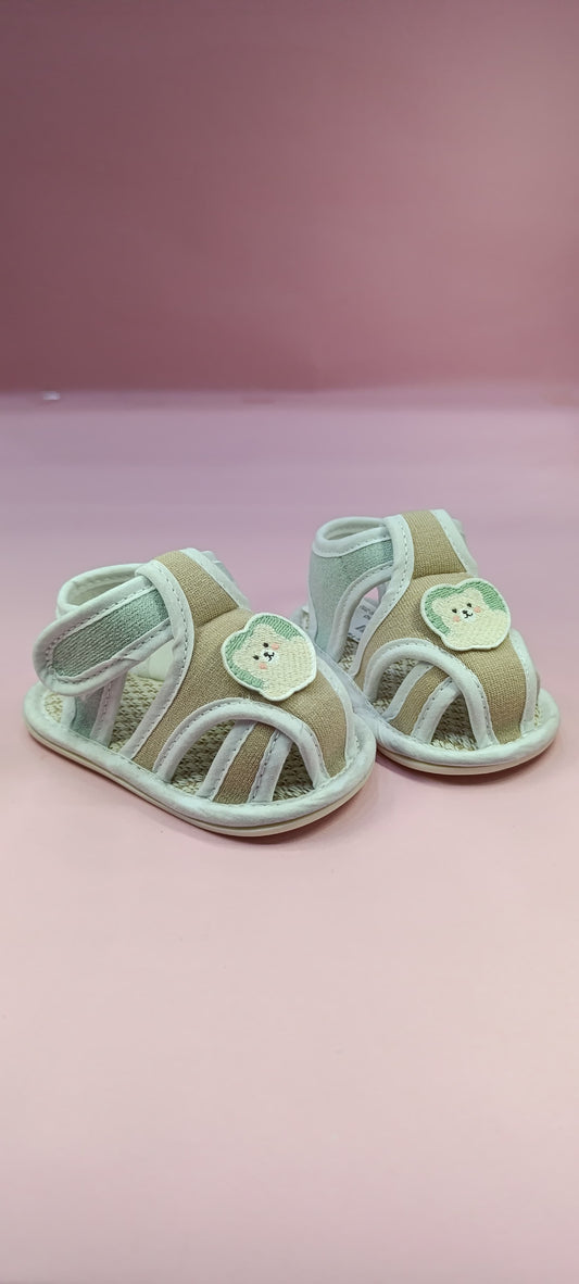 Kids' Summer White Sneakers with Velcro Closure