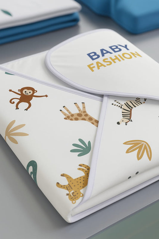 Safari Snuggle Hooded Baby swaddle wrap