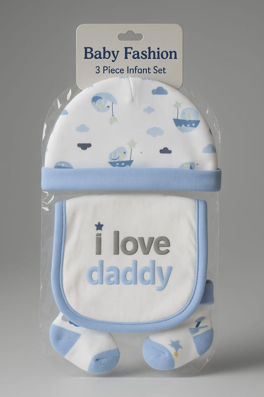“I Love Daddy” 3-Piece Infant Gift Set