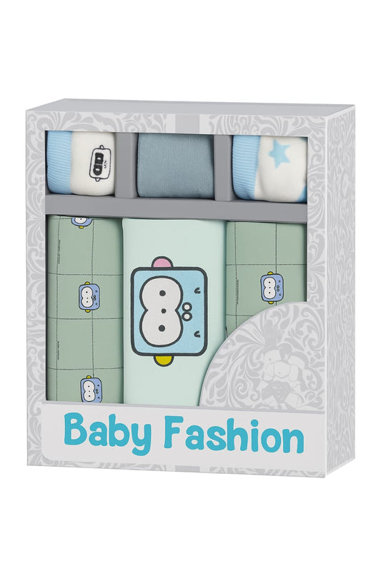 Robot Buddy 6-Piece Newborn Essentials Gift Set