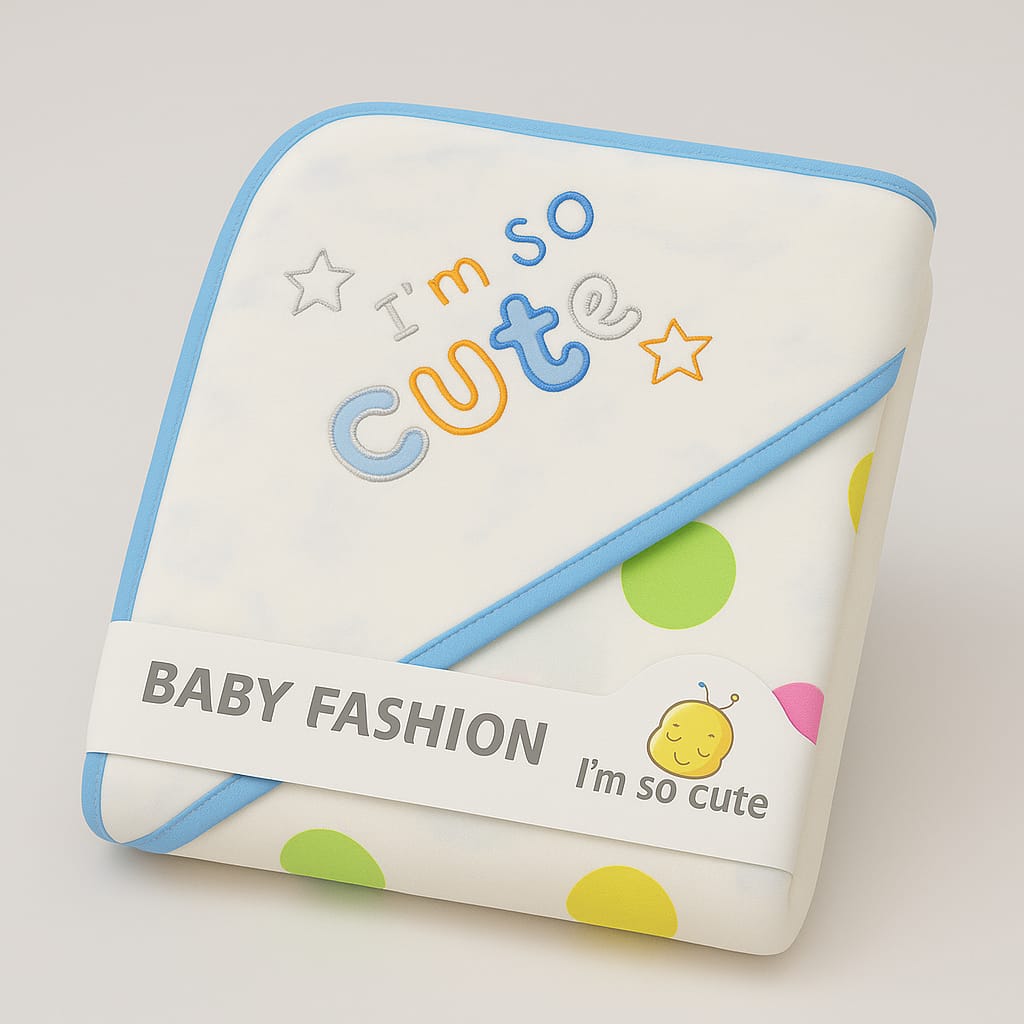 “I’m So Cute” Hooded Baby Towel