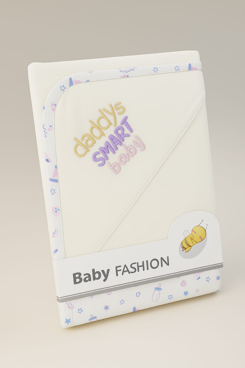 Daddy’s Smart Baby Hooded Bath Towel