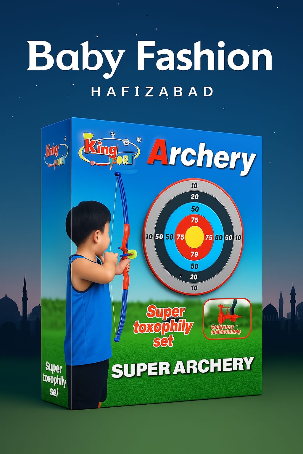 Laser Bow Arrow Archery Set Children Kids Crossbow Target Outdoor