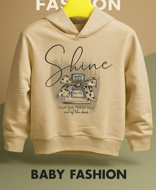 Perfume-Print Pullover Hoodie