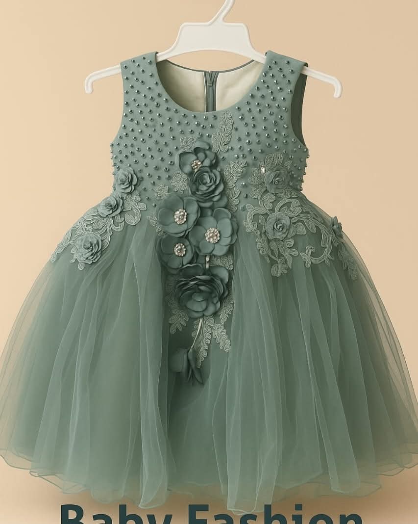 Emerald Enchanted Flower Dress