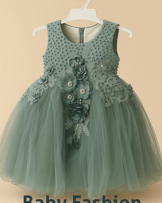 Emerald Enchanted Flower Dress