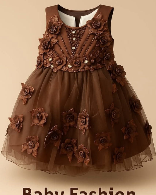 Chocolate Blossom Party Dress