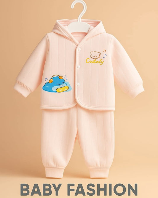 Cozy Cute Hooded Baby Lounge Set
