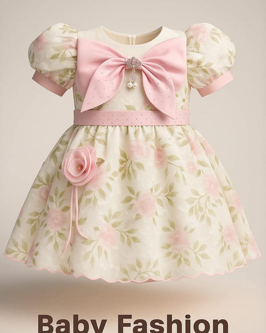 Rose Petal Party Dress for Girls