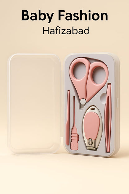 Baby Nail Care Set, Cute Baby Nail Kit Ergonomic with Nail File Tweezers for Newborn Infants Toddler