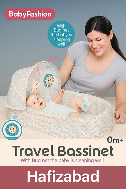 Portable Travel Bassinet with Bug Net