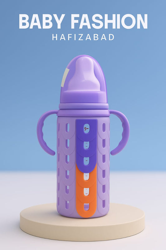 Silicone Baby Bottle with Protective Cover