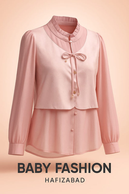 PetalEase™ Ruffle-Neck Blouse