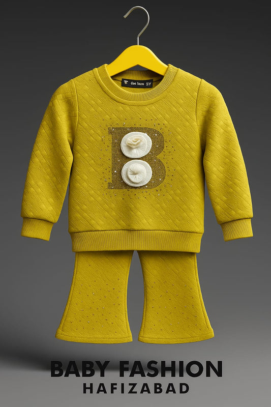 Corduroy Top & Flared Pants Set