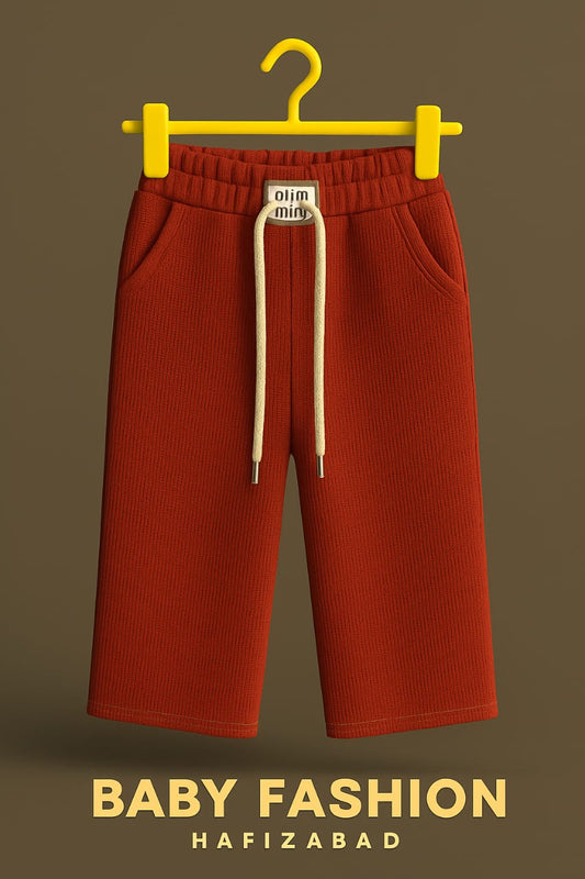 Ribbed Palazzo Trousers for Girls