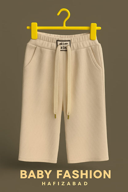 Soft Ribbed Corduroy Palazzo Trousers Set