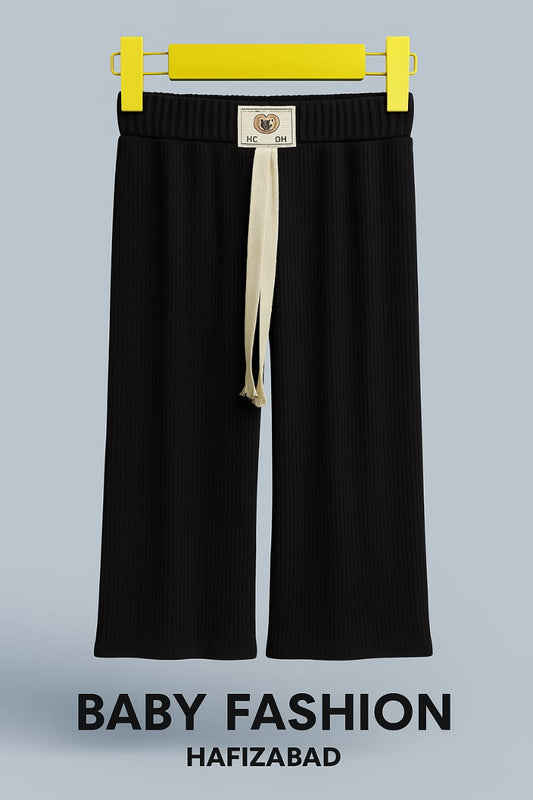 Soft Ribbed Corduroy Palazzo Trousers Set